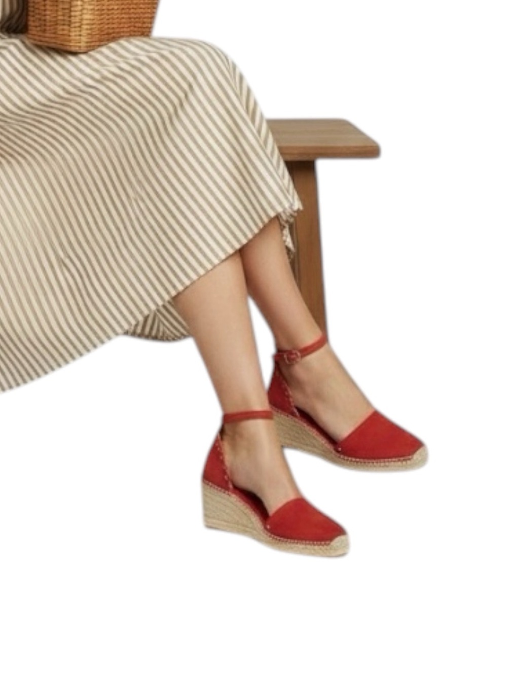 Kate Spade New York Polly Espadrille Wedge Sandal NWT in Candied Cherry Red